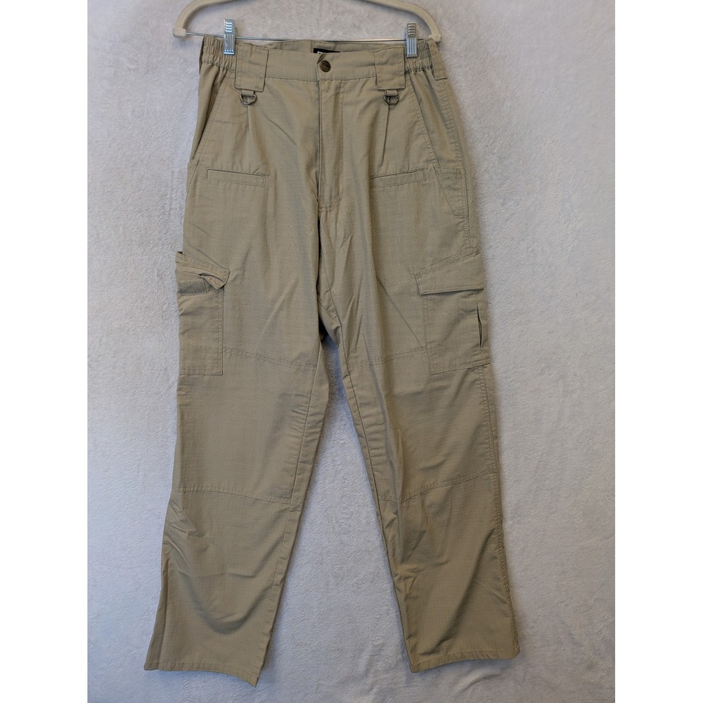 CQR Tactical Cargo Pants Men's 32W 34L Tan Ripstop Multi-Pocket Utility Workwear